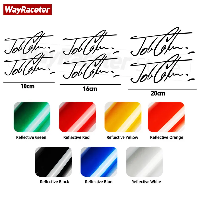 Interior 2 Dashboard Pcs John Cooper Signature Sticker Vinyl Decal For MINI JCW R56 R57 F55 F56 F57 R50 R53 R60 F60 F54 R55 R58 smile