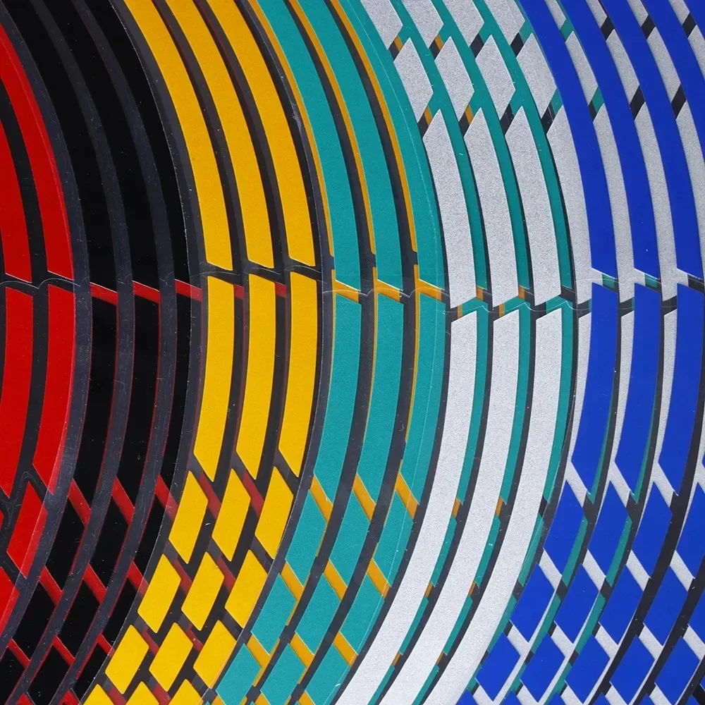 Bike Motocross 1 Set Motorcycle Wheel Stickers Car Styling Strips Reflective Accessoires Moto Decals Reflective Rim ddmysmile Tape Smile