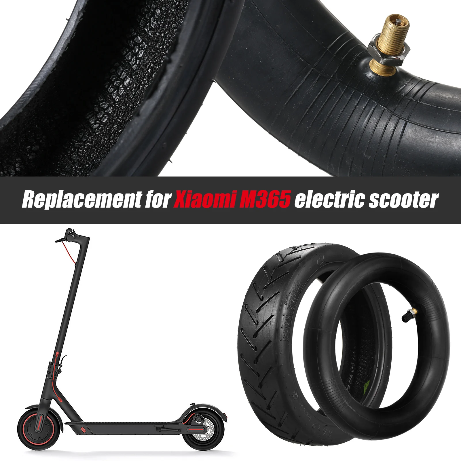 8.5 Inch Inflatable Inner Tubes Outer Tires Replacement for Xiaomi Mijia M365 Electric Scooter E Scooter Wheel Accessories