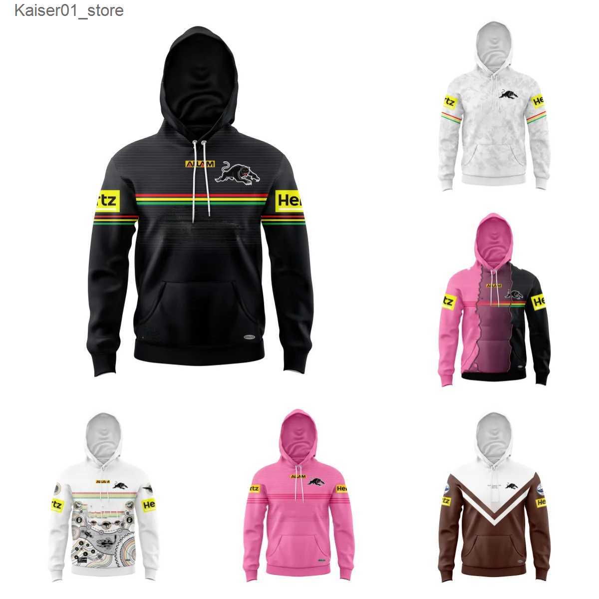 Rugby Jerseys KIDS HOODIE Penrith Panthers Adult Supporter Jersey Rugby League Man Cave Fathers Day(Custom name and number ) L240910