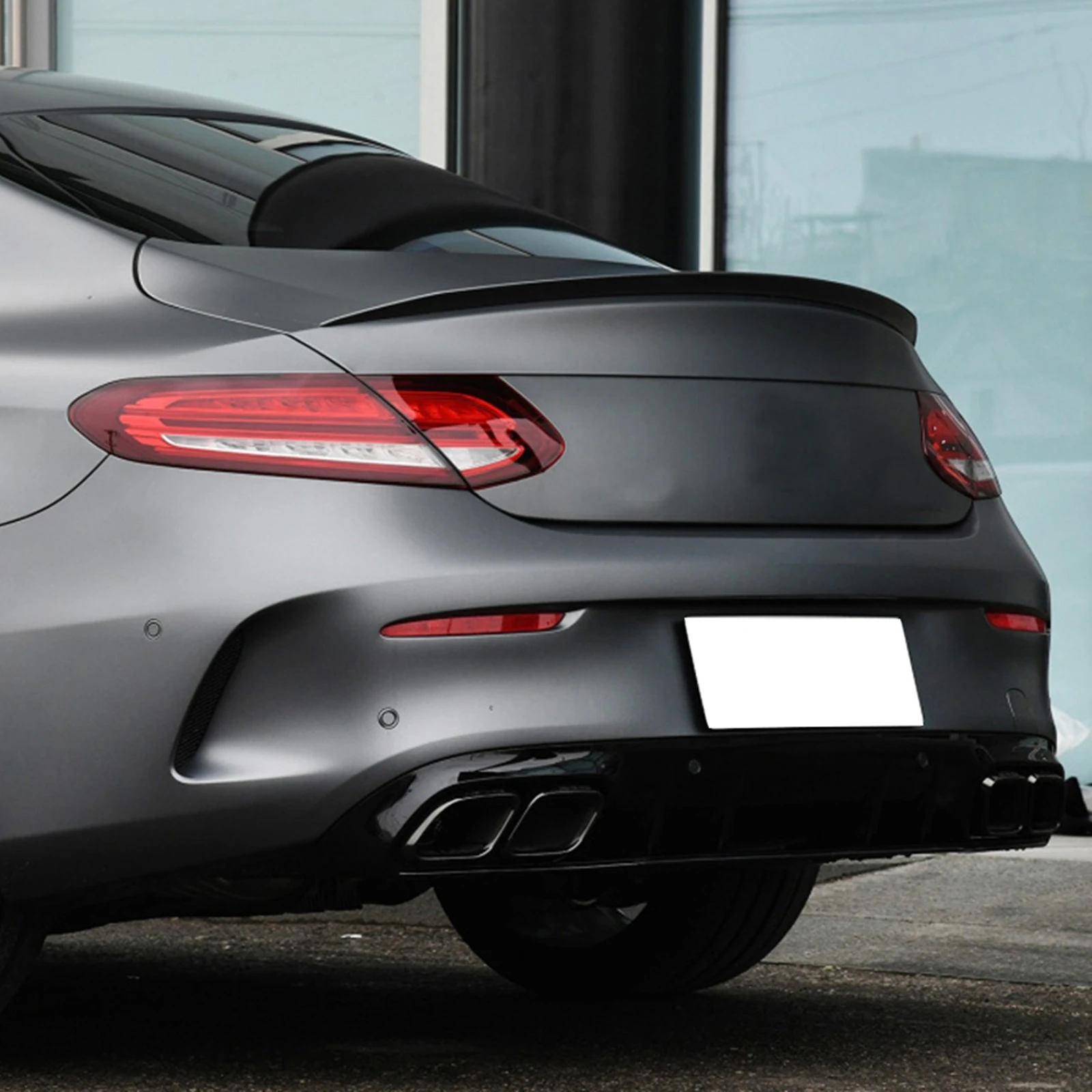 Trunk Rear Spoiler Wing For Mercedes Benz C Class Coupe W205 C205 2 Door 2015-2021 C43 C63 AMG C180 C200 C300 C350 Splitter Lip
