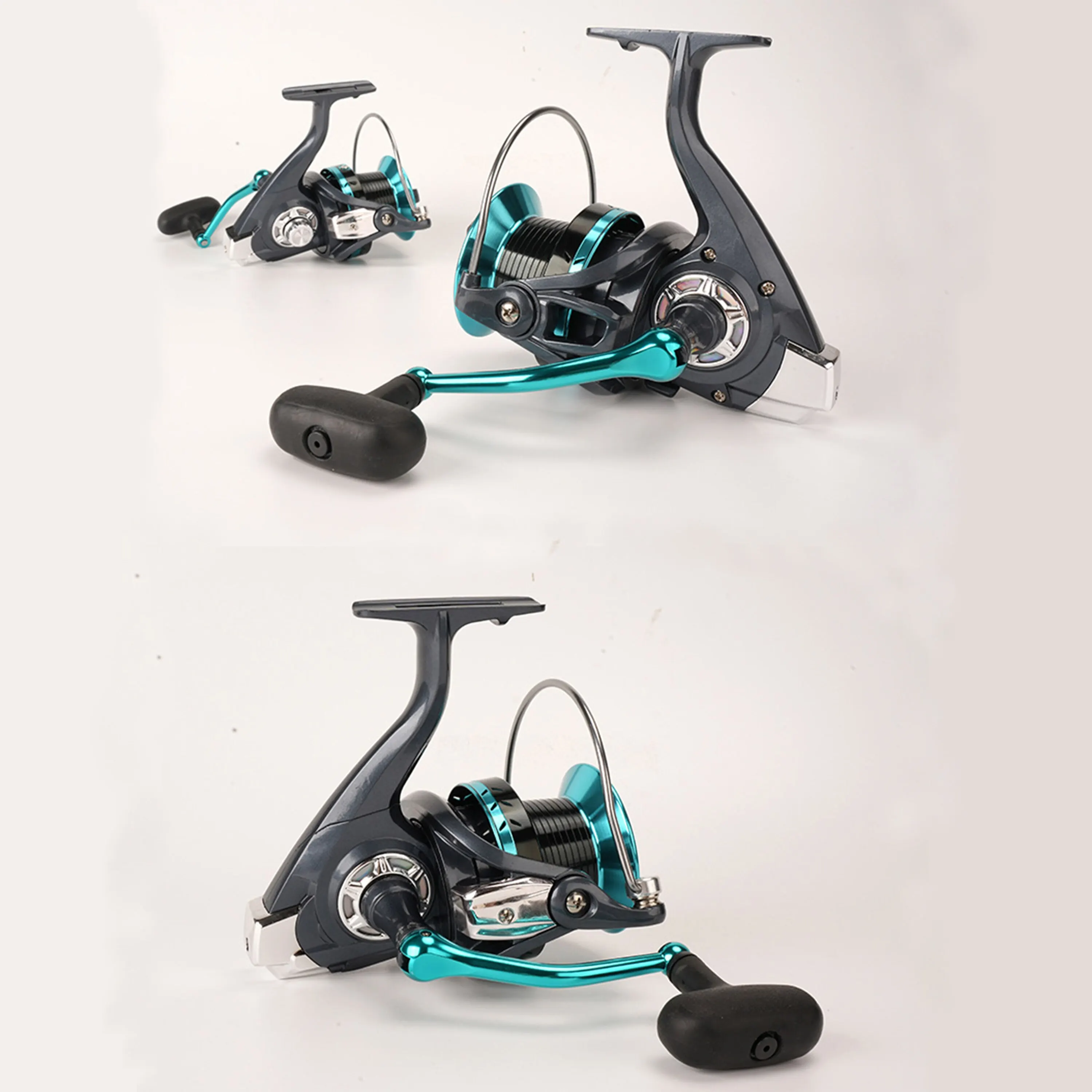 Metal Spinning Wheel All Black Fishing Wheel Road Sub ddmysmile Wheel Micro Material Fish Wheel Sea Pole Wheel Large Material Wheel DK Smile