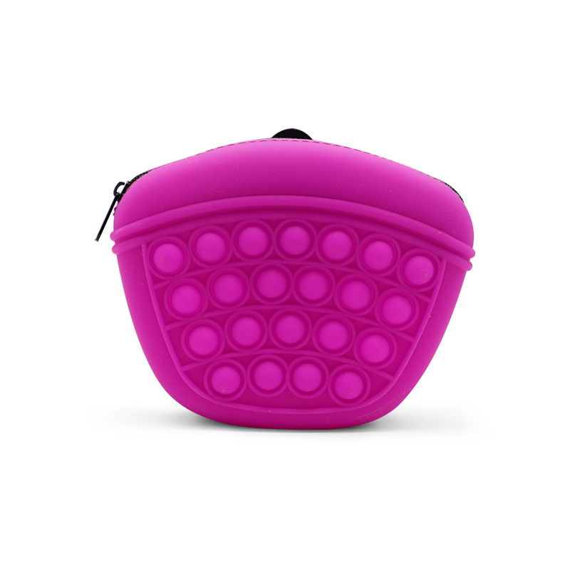 New Washable Breathable Pet Silicone Pet Food Bag Outdoor Portable Pet Training Dog Walking Dog Feeding Waistpack Snack Bag