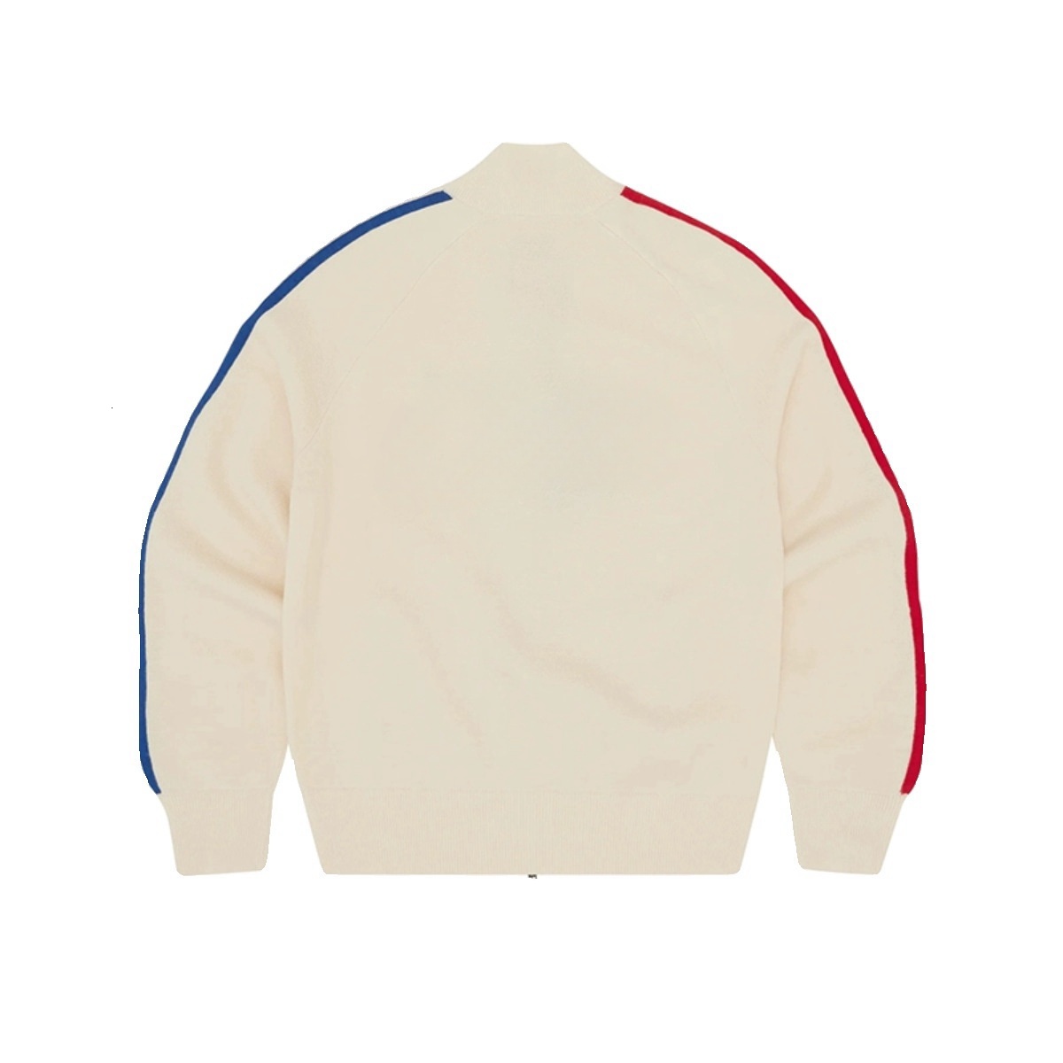 Men's short jacket, hip-hop embroidered letter stand up collar zipper cardigan, knitted sweater jacket
