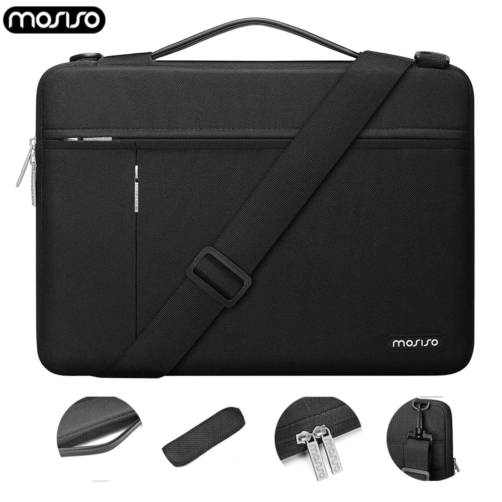 Sleeve 14 Laptop 13.3 15.6 16 inch Shoulder Bag for Book Air Pro HP Dell Lenovo Surface Shockproof Computer Briefcase for Men smile