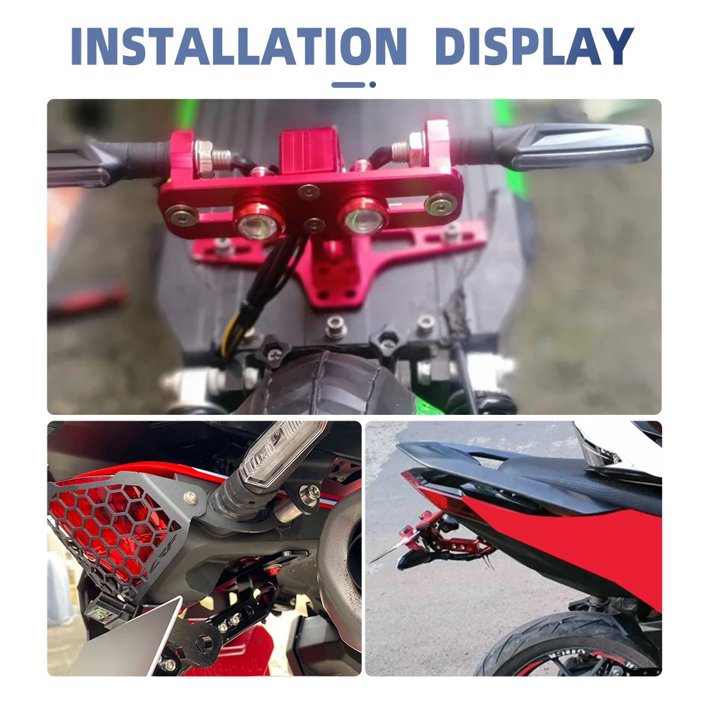 Motorcycle Fender Tail Eliminator License Bracket For Honda CRF250L CRF250 RALLY CRF 250 L Accessories with Turn Signal Light
