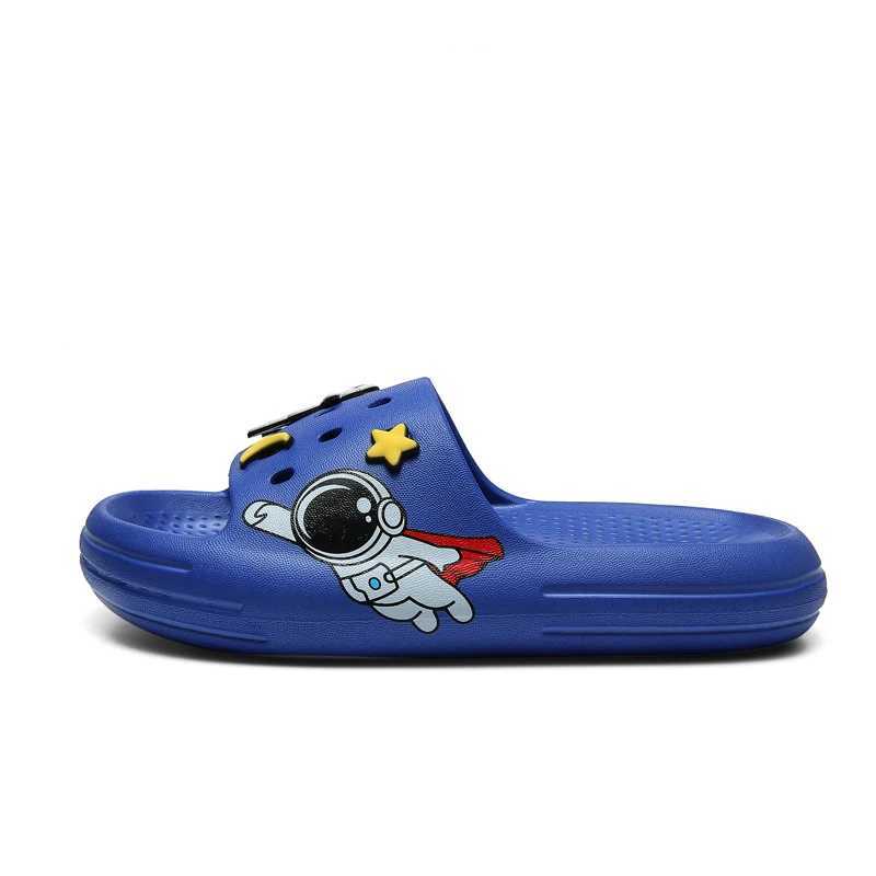 Slipper Cartoon Astronaut Children Slippers Boy Girls Casual Shoes Flat Beach Water Shoes Indoor Soft Kids Cute Flip Flops for Boy Girl 2449