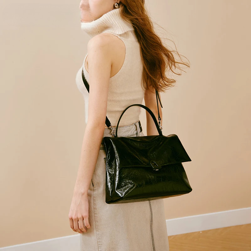 Original Tote For Women Trend Shoulder Bag Casual Large Capacity Handbags Crossbody Bags A Door Series Genuine Leather BagVoyage