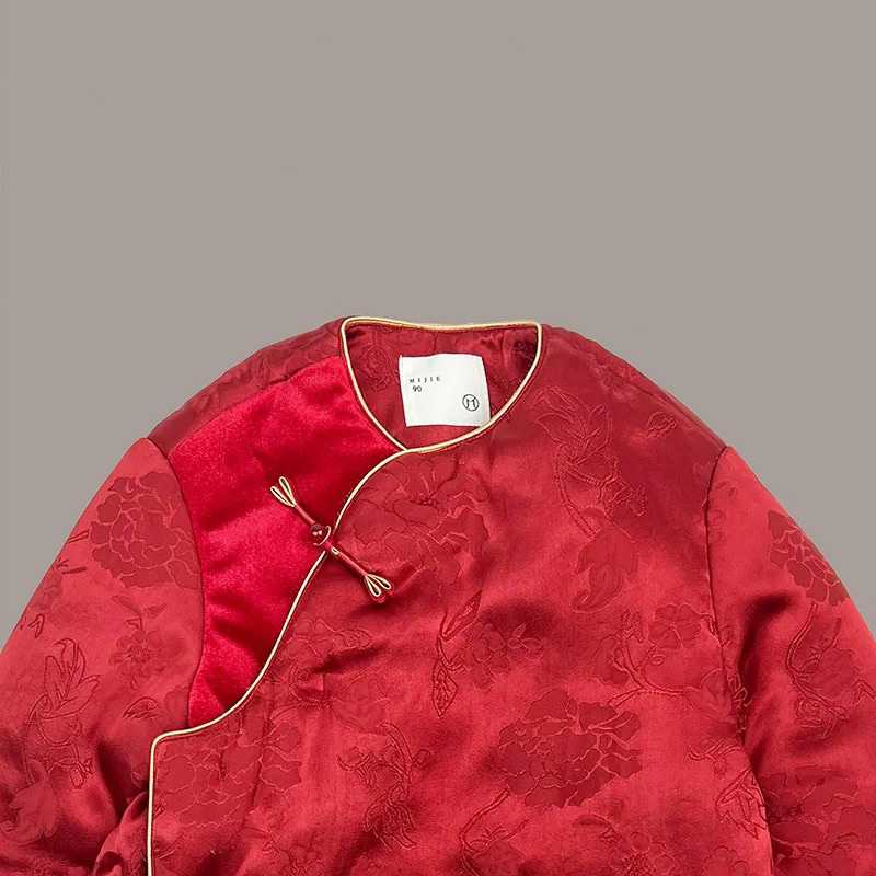 New light luxury custom tang suit hanfu cotton jacket warm New Year's Eve clothing coat factory direct wholesalers