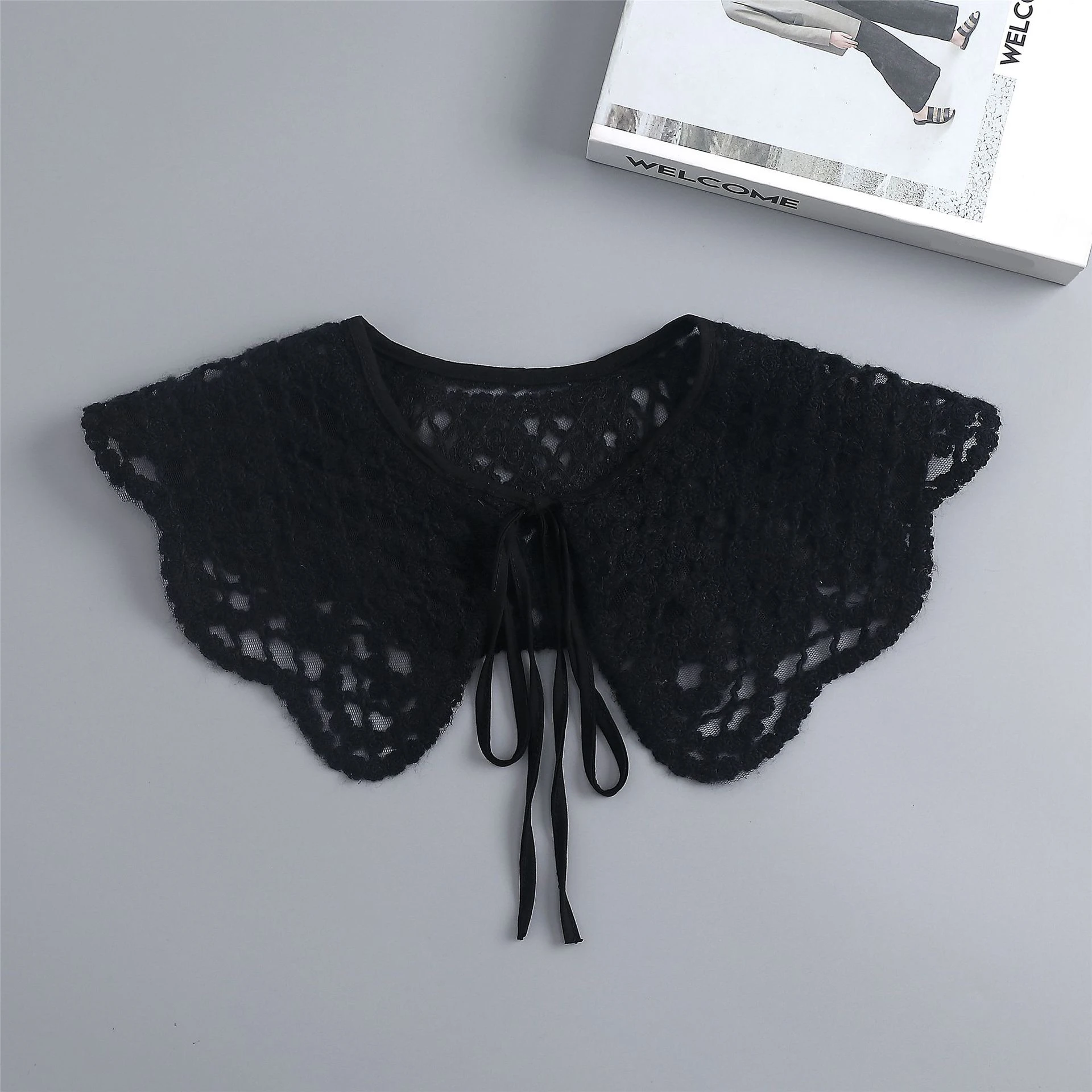 Scarf Collar New Fake Shawl Women's ddmysmile Shirt False Collar Vest Decorative Girls Shirt Detachable Collar Scarf Short Shawl Fuax Cols Smile