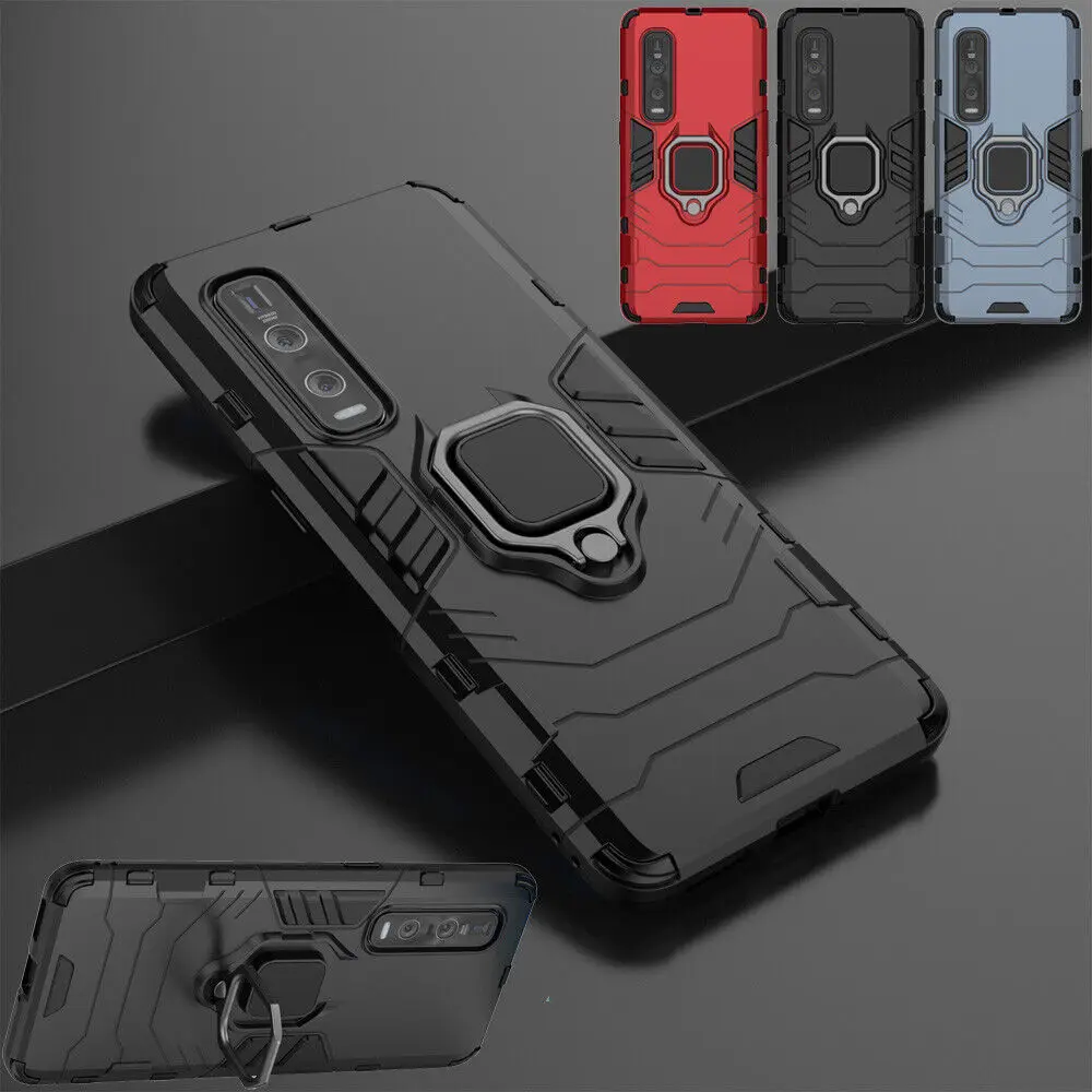 Stand Armor Ring Holder Case Shockproof Stand Cover For OPPO A32 A33 A16s A53s A54s A54 A74 5G A93 Find X2 Lite Neo X3 Pro ddmysmile X5 Smile