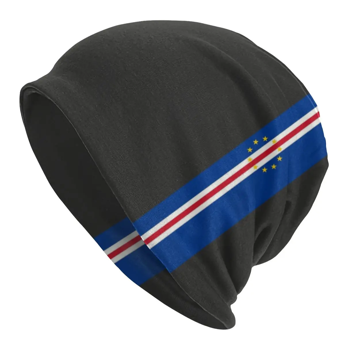 Cape Verde Stripe Flag Beanie Bonnet Knit Hat Women Men Hip Hop Unisex Adult Warm Winter Skullies Beanies Caps for Ski