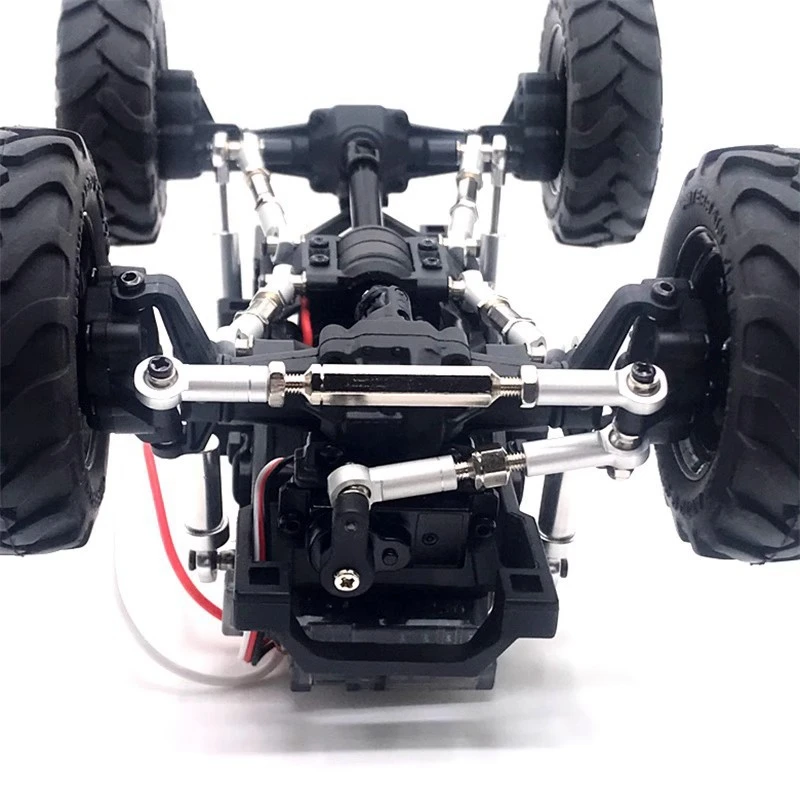 RC Car Spare Parts Adjustable Metal Steering Link Tie Rod Kit For FMS 1/24 Xiaoqi FCX24 RC Car Parts