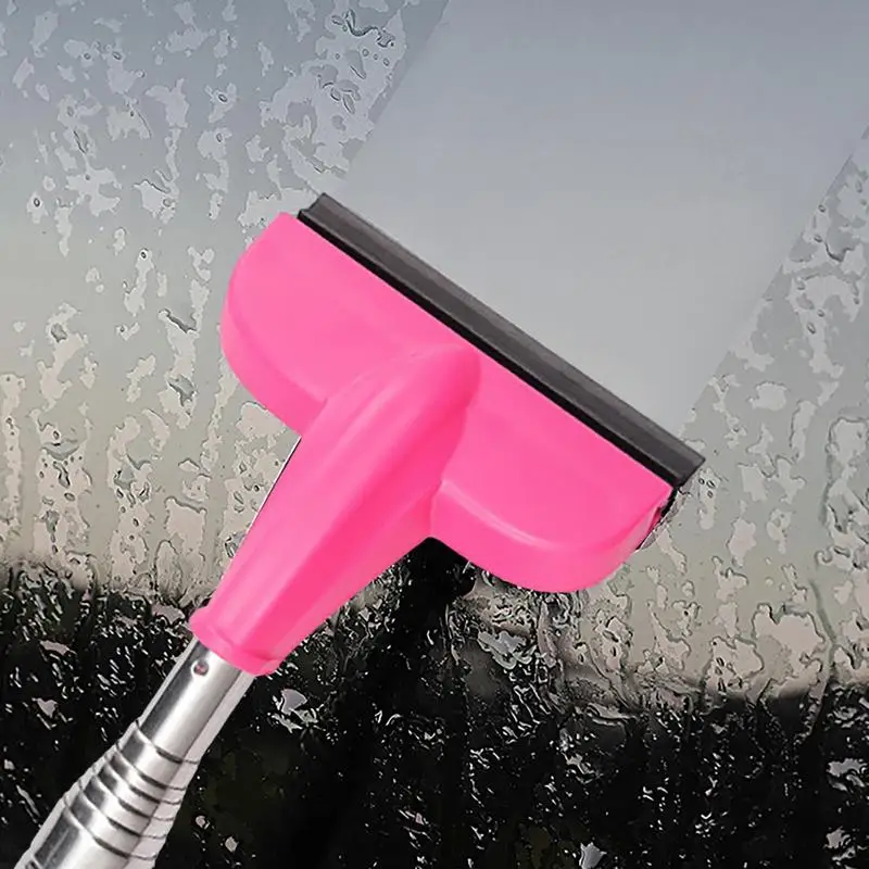 Mirror Car Wiper Rearview Retractable Portable Rainy Cleaning Universal Extendable Retractable Auto Snow Brush Ice Scraper smile