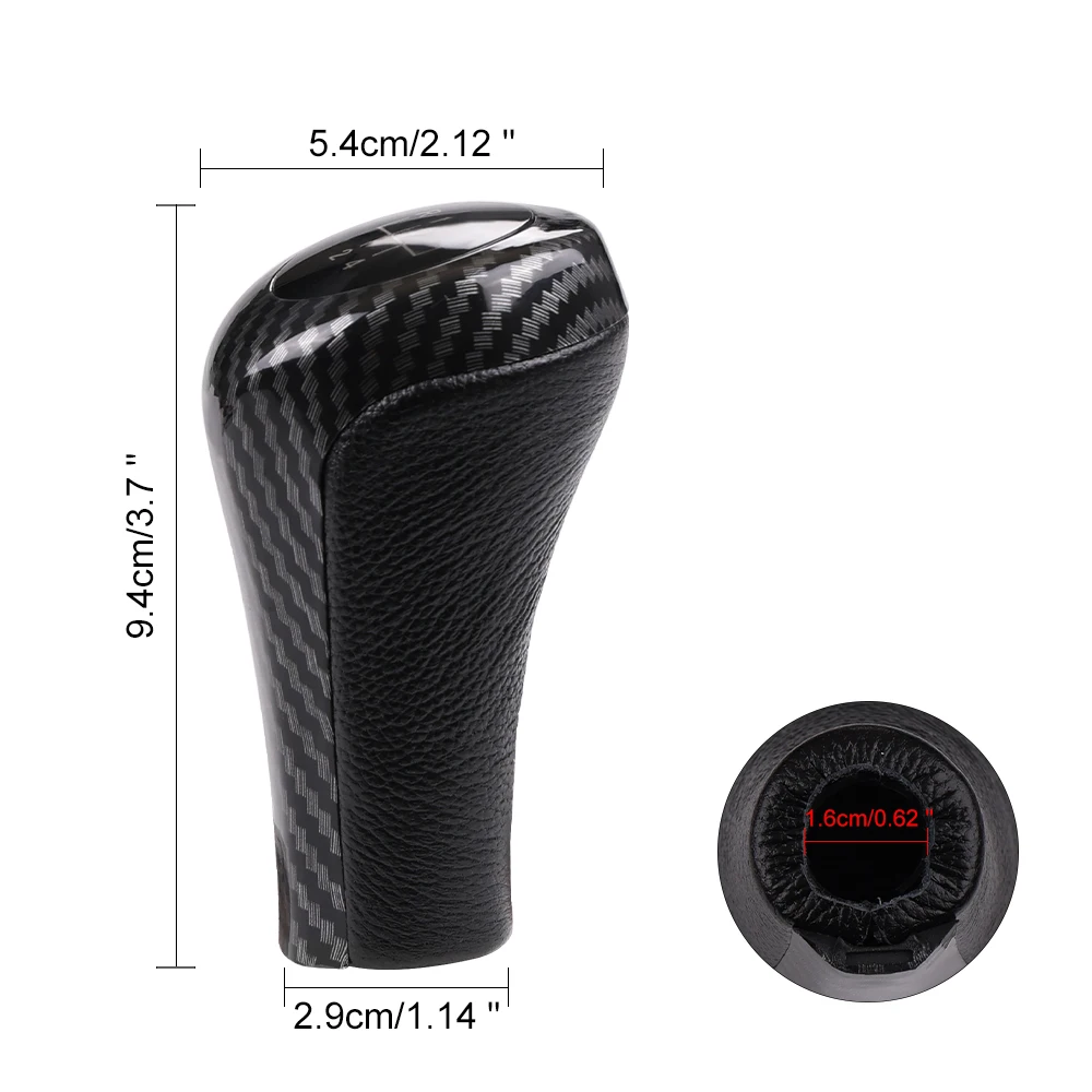 1 Fit For 3 5 6 Series E46 E53 E60 E61 E63 E81 E82 E83 E84 E87 E90 E91 E92 Car 5 6 Speed ddmysmile Leather Gear Stick Shift Knob Smile