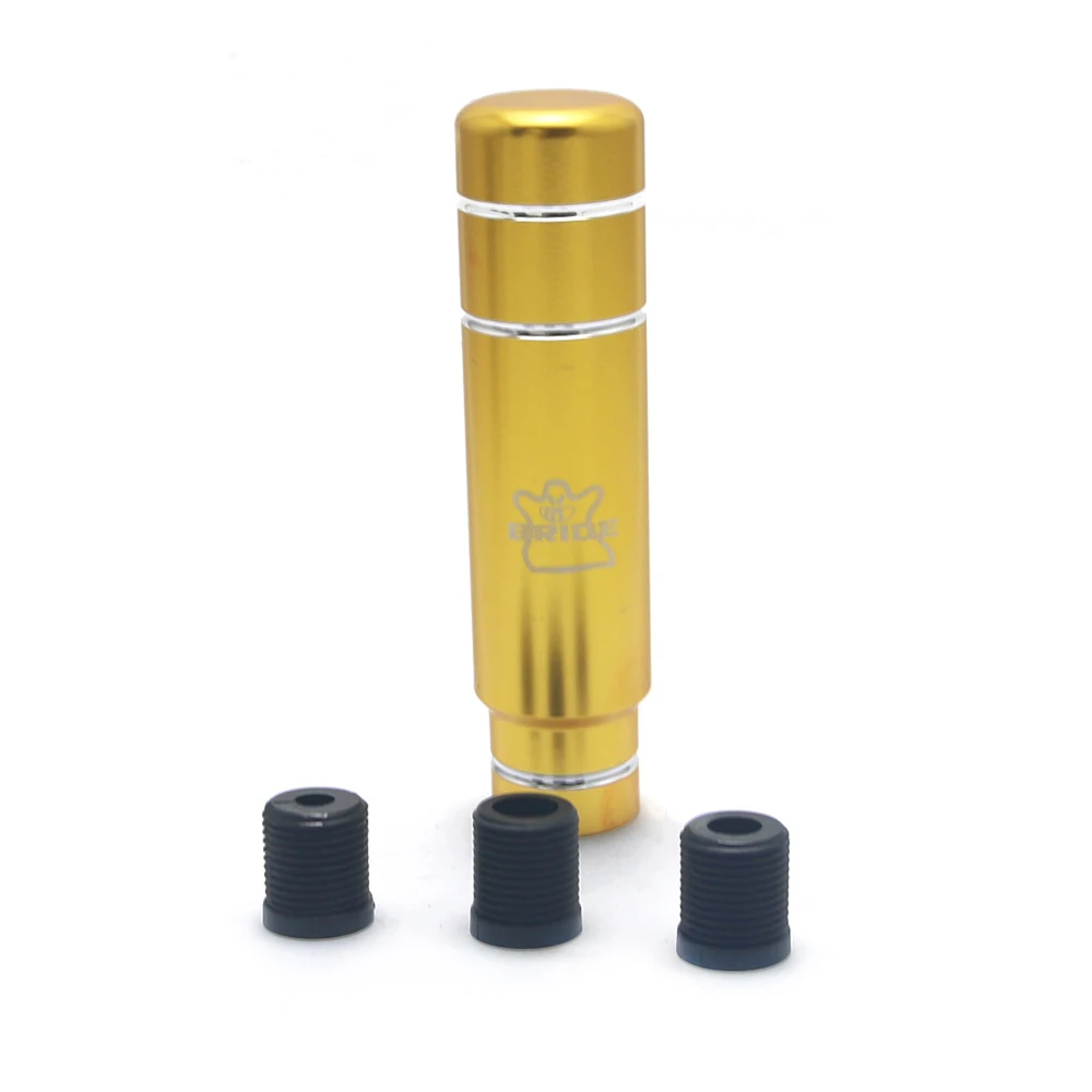 Universal BRIDE JDM Style Car Burnt Blue Burned Blue 13cm Aluminum Gear Shift Knob Shifter Lever Head smile