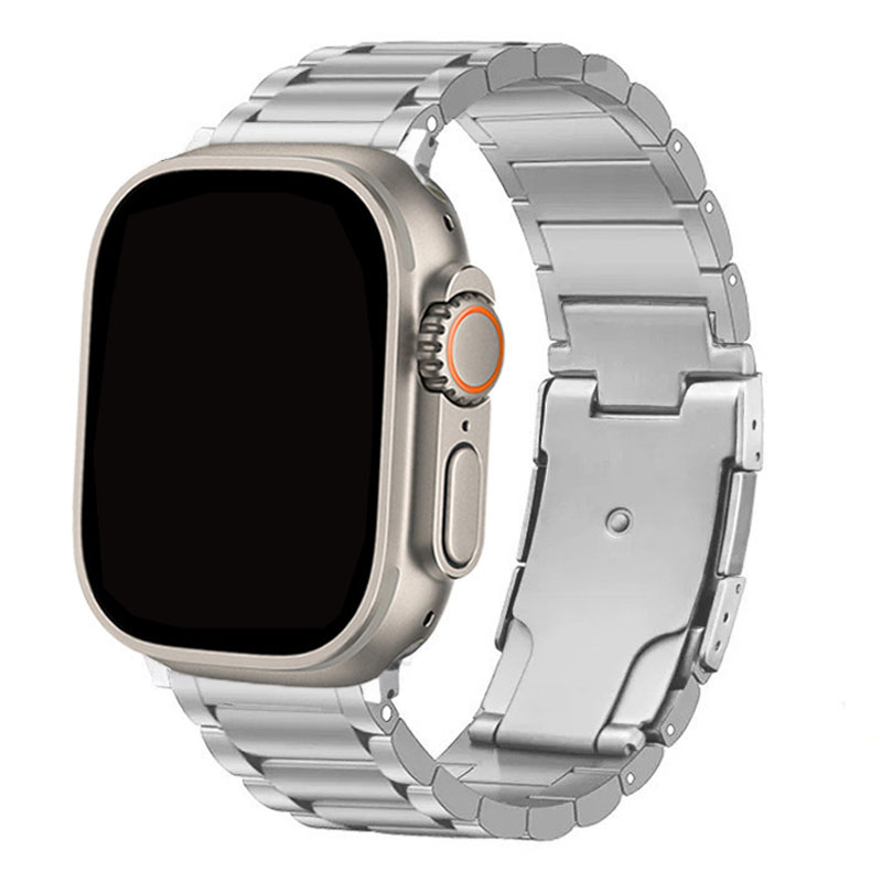 Titanium Metal Strap For Apple Watch Band 45mm 44mm 40mm 41mm 38mm 44 mm Correa Bracelet iWatch Series 9 8 SE 7 Ultra 49mm band