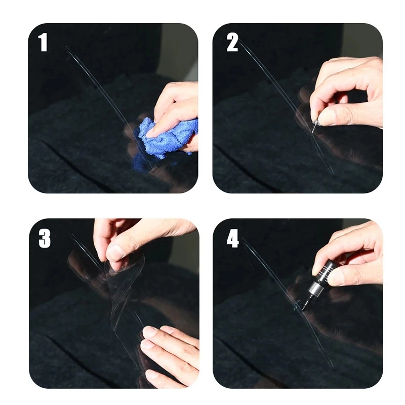 Car Windshield Repair Kit Glass Windscreen Restore Repairing Tools Set Big Chip Crack Repairing Car Auto Kit Car Repair Tool Set