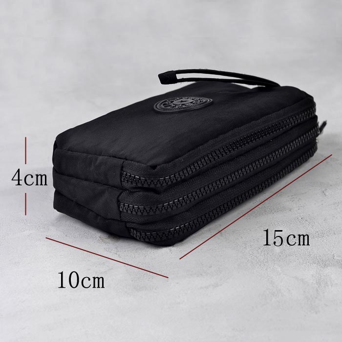 Women Wallets 3 Layer Wallet for Women Purse Clutch Phone Coin Pouch Canvas Cards ID Keys Money Bags Makeup Pocket