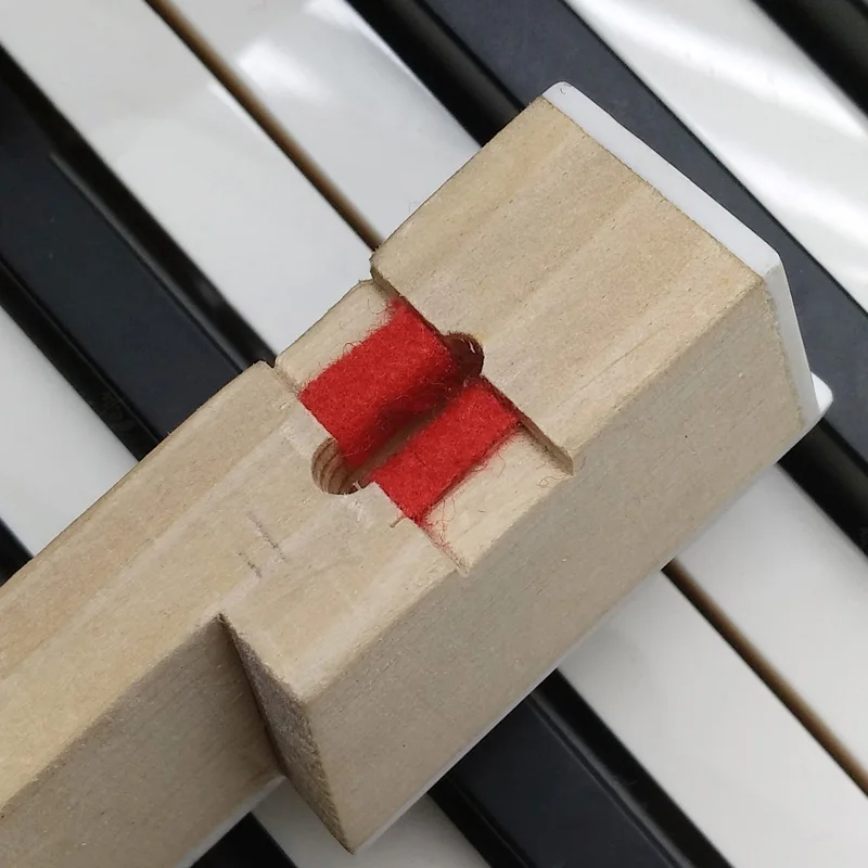 Piano Tuning Tool Piano Tuning Repair Accessories 015BC Keyhole hot-melt Adhesive Tape Red Carpet Fittings