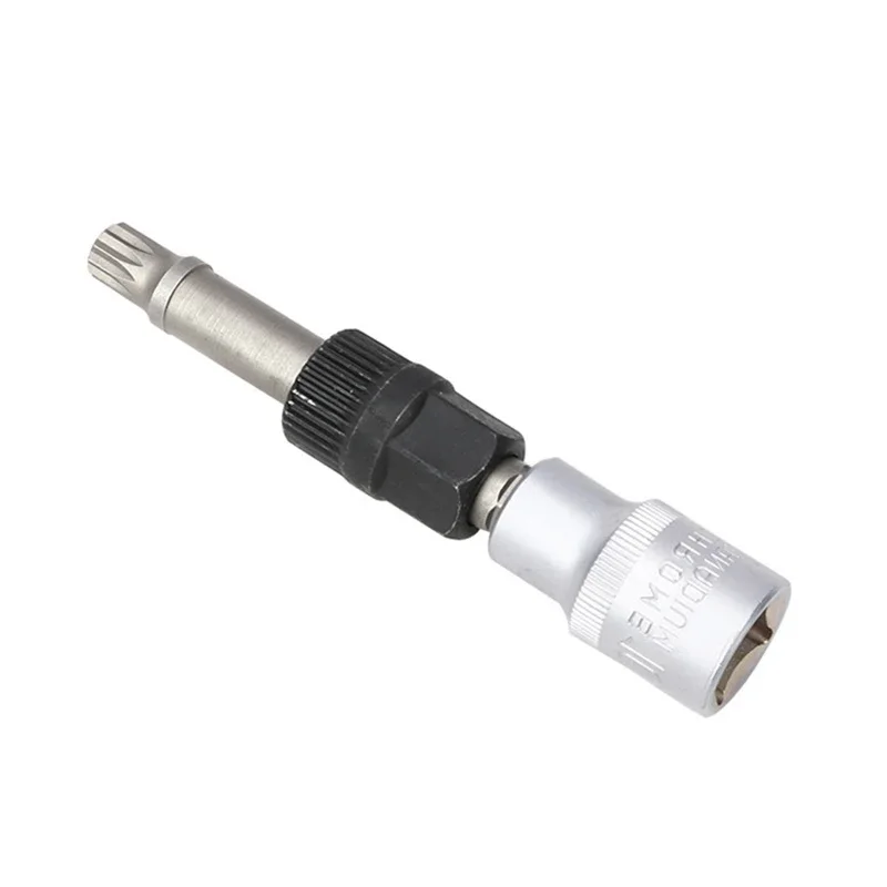 M10 Alternator Pulley Socket Drill 2025 Bit with 33 Teeth Tool Alternator Pulley Center new Bolt Remover Socket Wrench Repair Tool