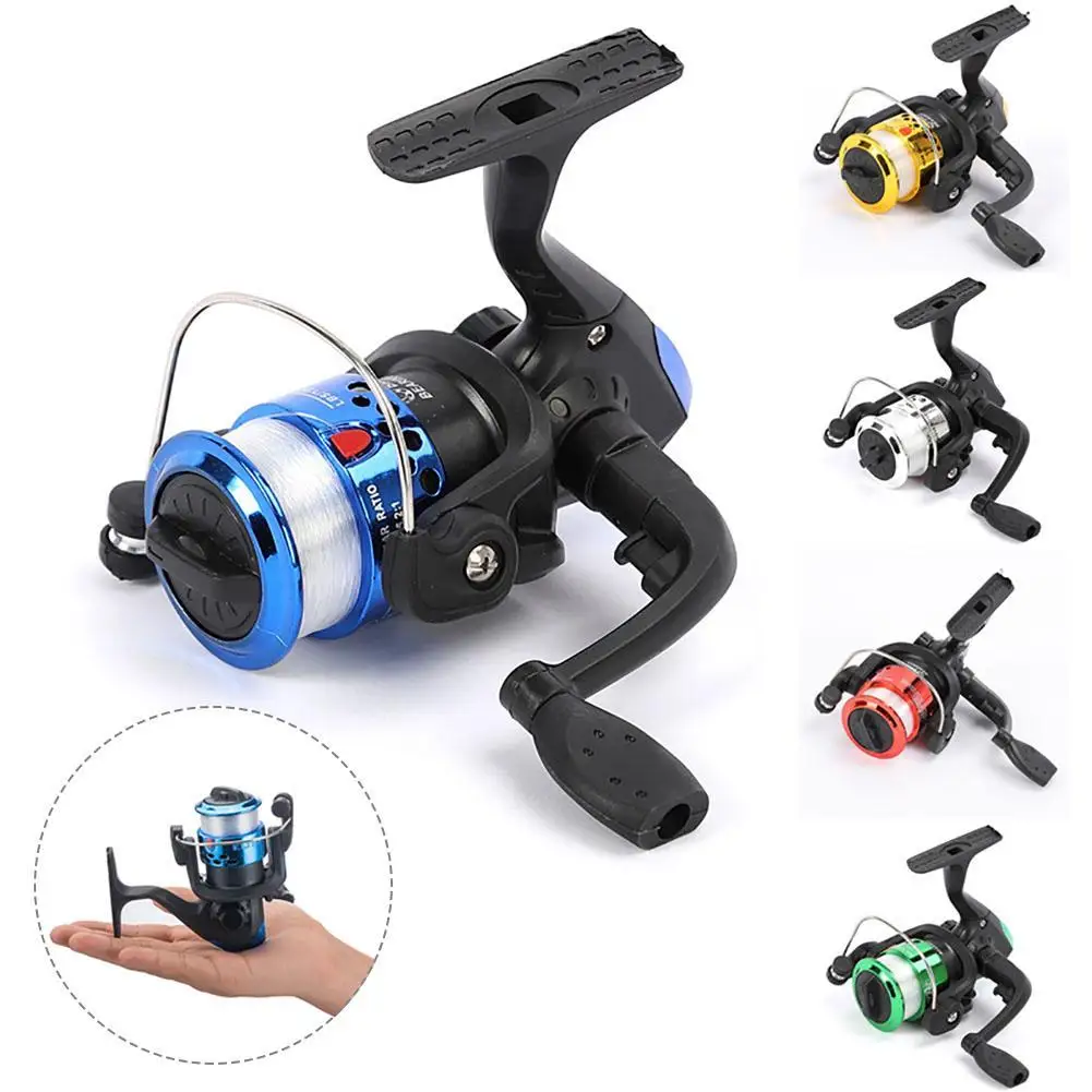 Fishing Folding Reel Spinning With 100M Fishing Line 5.1:1 Gear Ratio Portable ddmysmile Ultralight Fishing Reel Dropship Smile