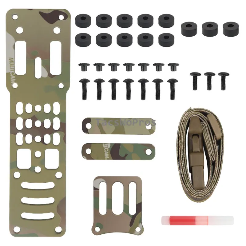 Hunting Modular Holster Adapter 3 Hole Adjustable Tactical Pistols Holsters Platform Drop Leg Band Quick Release Airsoft Adapter