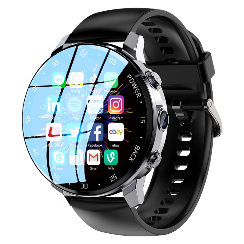NEW A3 Smart Watch Dual Camera Global Call Pluggable 4G SIM Card with WIFI GPS Outdoor Sport Android Wrist Watches for Men