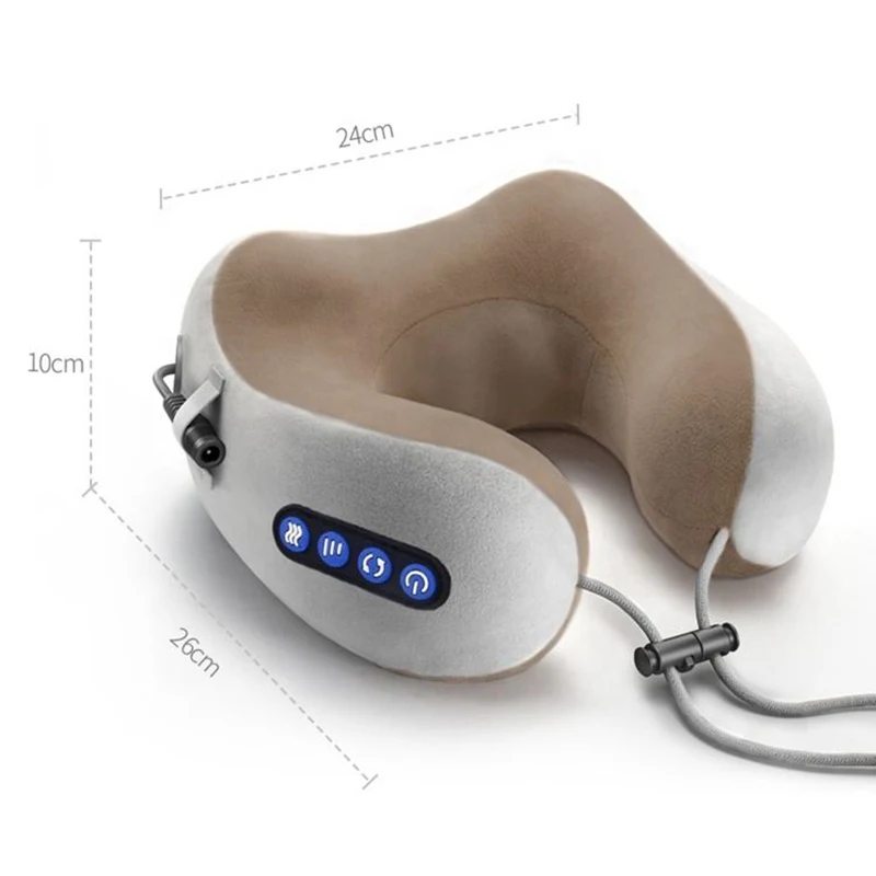 Neck U Electric Massager Shaped Pillow Multifunctional Portable Shoulder Cervical Massager HomeTravel Car Relax Massage Pillow smile