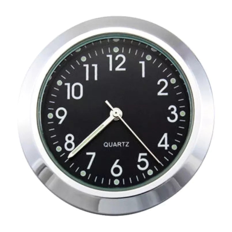 Universal Thermometer Clock Motorcycles Waterproof Handlebar Mount Watch Temp