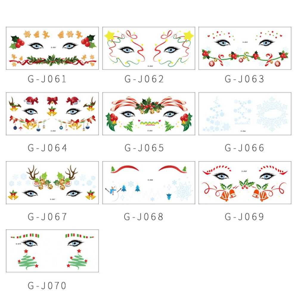 10 temporary tattoo stickers suitable for women children tattooed children Halloween makeup facial and body tattoos temporary waterproofing W241109