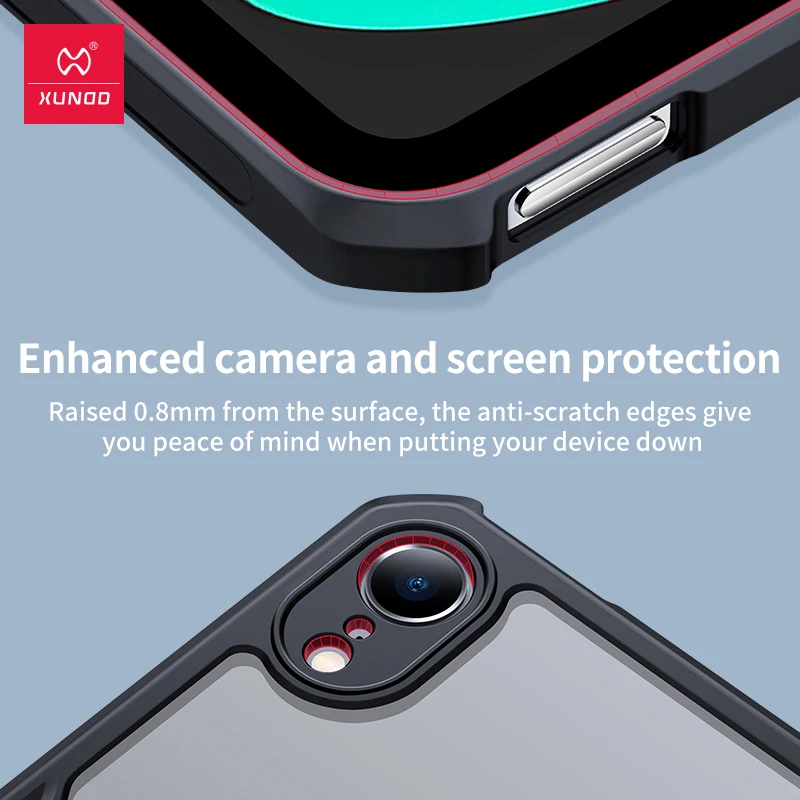 For Case Xundd Protective Ipad Mini 6 Tablet Case Pc+Tpu Back Transparent Shockproof And Drop Proof Enhanced Screen ddmysmile Protection Smile Pc+Tpu
