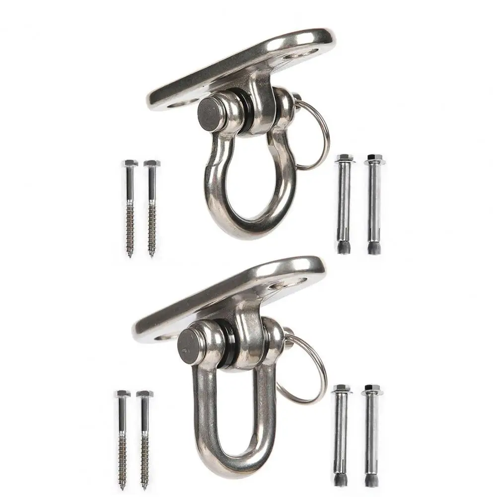 1 Set Ceiling Wall Mount Brackets Hammock Sandbag Yoga Hooks Turnbuckle Trapeze Fixed Hanger With Swing Hooks For Suspension