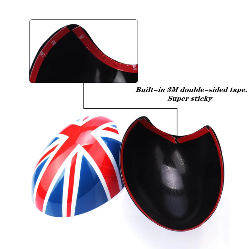 Car Rearview Mirror Cover Caps Side Wing Mirror Shell Sticker for MINI Cooper Clubman R55R56R60 Countryman F55F56F60 Car Styling