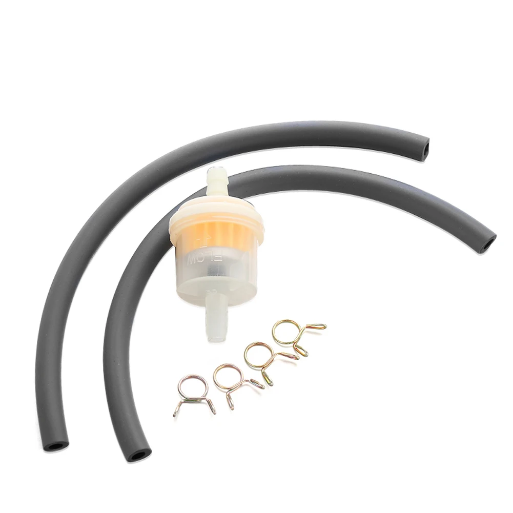 Motorcycle Fuel Filter Durable Gas Fuel Filter Universal Hose Line for 125 100 70cc Petrol Engine for ATV Dirt Bike Kart Scooter