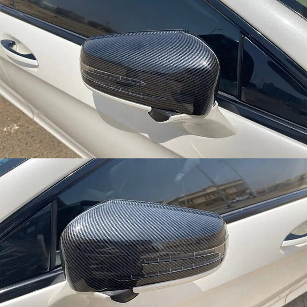 For Mercedes Benz W176 W246 W212 W204 C117 X156 X204 W221 A B C E S CLA GLA GLK Class Rearview Side Mirror Cover Wing Cap Trim