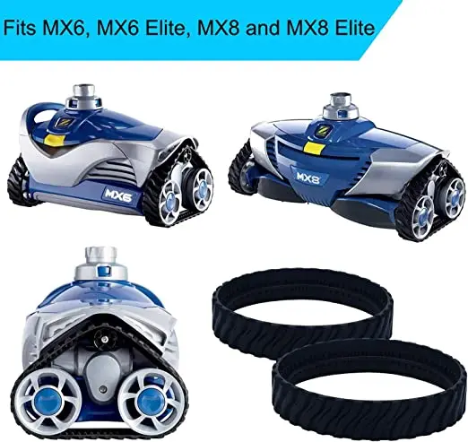 Hot Tracks Tyres Wheel Replacement Kit For Zodiac MX8 MX6 MX8 Elite MX6 Elite Baracuda R0526100 Pool Cleaner Tire Track