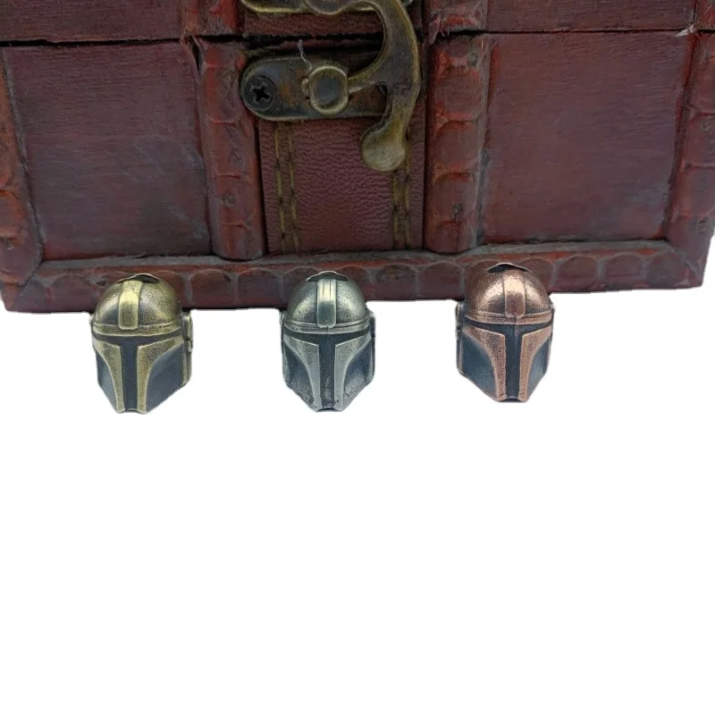 Folding Knife Helmet Alien Bead Paracord Woven Lanyard Keychain Pendants Brass DIY EDC Umbrella Rope Hangings Charms Accessories smile