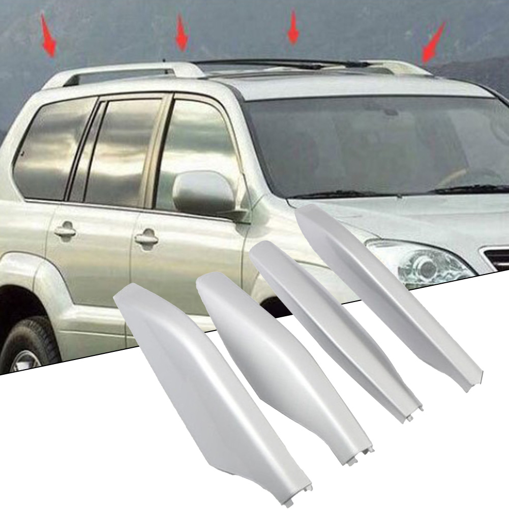 4 Pcs Roof Rack Rail For Lexus GX470 Replacement Shells End Cover End Cover LH Left RH Replace Shells