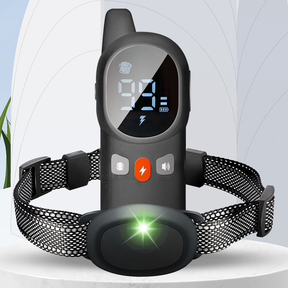 Dog Bark Collar Electric Dog Training Collar Sound Vibration Shock Rechargeable Remote Control Anti Bark Dog Collar Pet Clicker