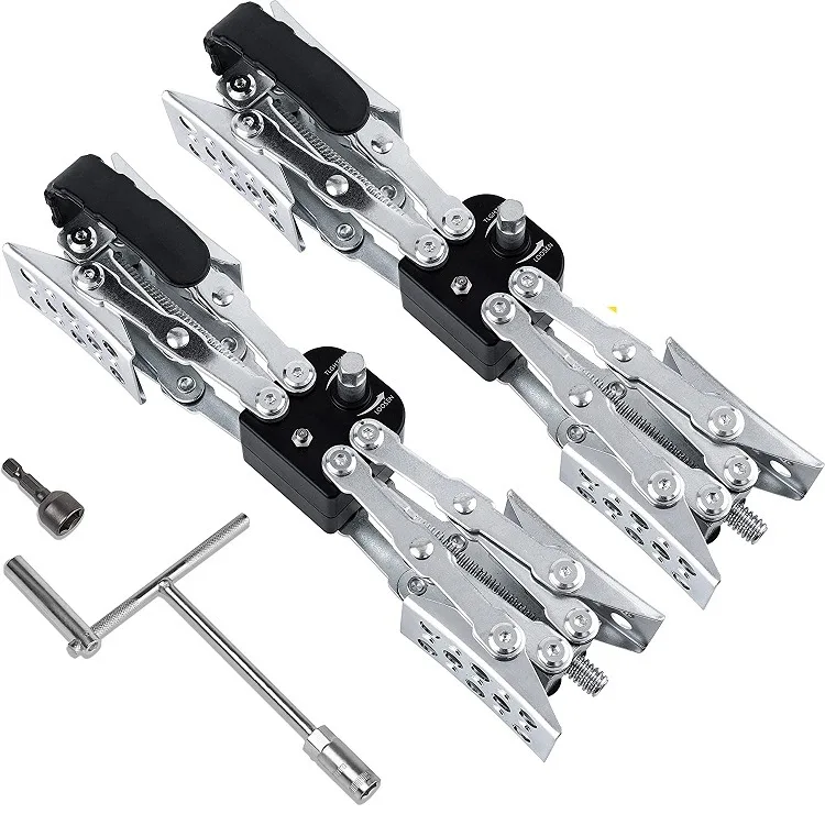 2Pcs RV X-Chock Wheel Stabilizer Camper Wheel Tire Chock RV Tire Locking Stabilizers Levering System Heavy Duty Faster