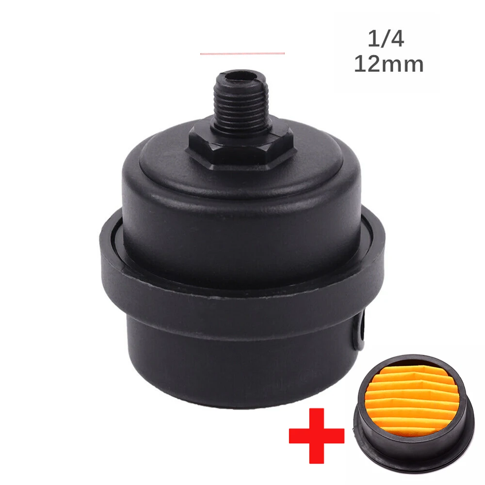 12mm/20mm Air Compressor Muffler 1/2'' 1/4'' Thread Air Filter Parts Metal Air Compressor Intake Filter Noise Muffler Silencer