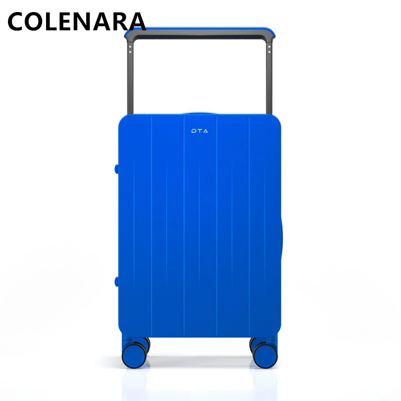 Inch COLENARA High-quality 20"22"24"26 Lage Ladies Boarding Box Large Capacity Trolley Case Universal Wheel Rolling Suitcase smile