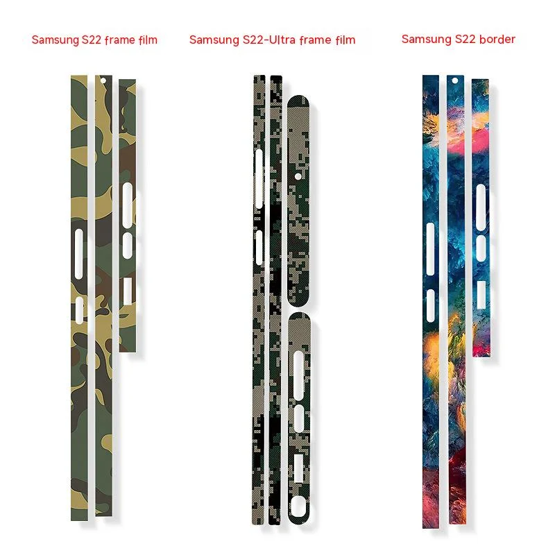 Transparent Matte Side Skin For Samsung Galaxy s24 S23 S22 Ultra Border Screen Protector Film Cover 3M Wrap Frame Sticker