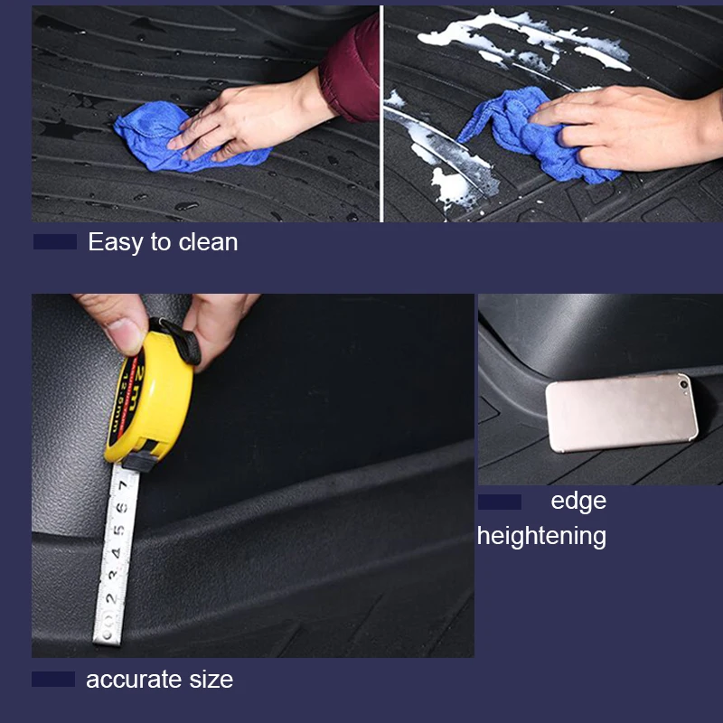 2023 For Land Rover Discovery 3 4 L550 Freelander 2 Range Rover Sport Evoque Anti-slip mat Accessories 1Set Car Cargo trunk mat