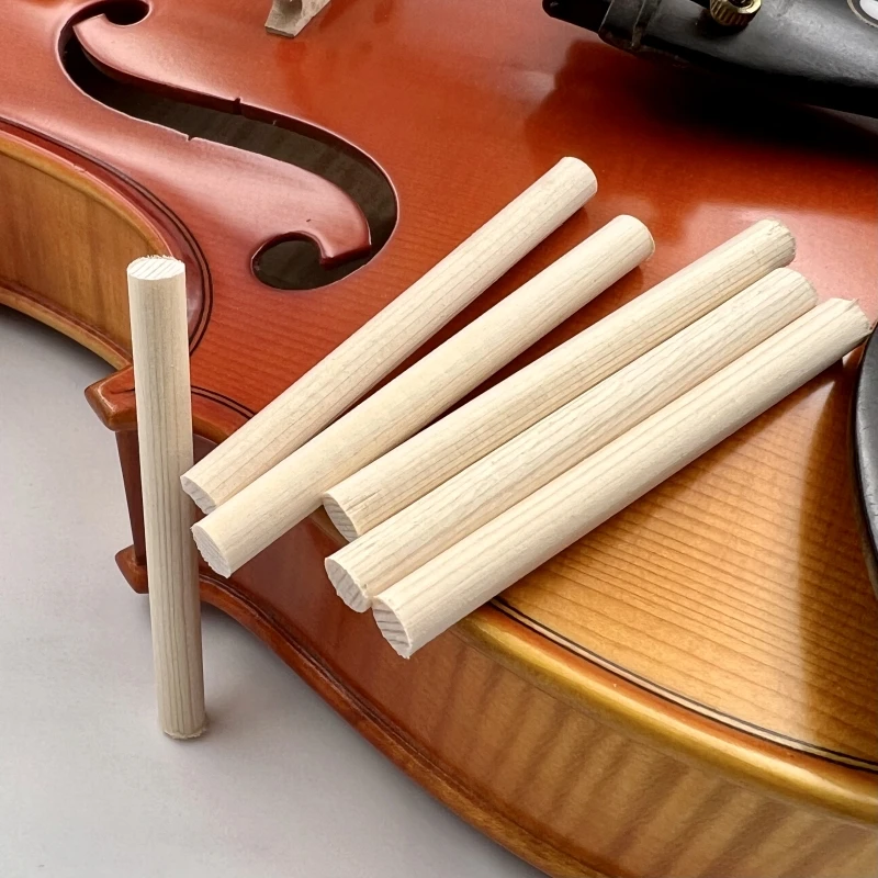 10PCS Viola Violin 4/4 3/4 1/2 1/4 Column Speaker Sound Post Spruce Wood Cello Double bass Soundposts Fiddle Luthier Repair