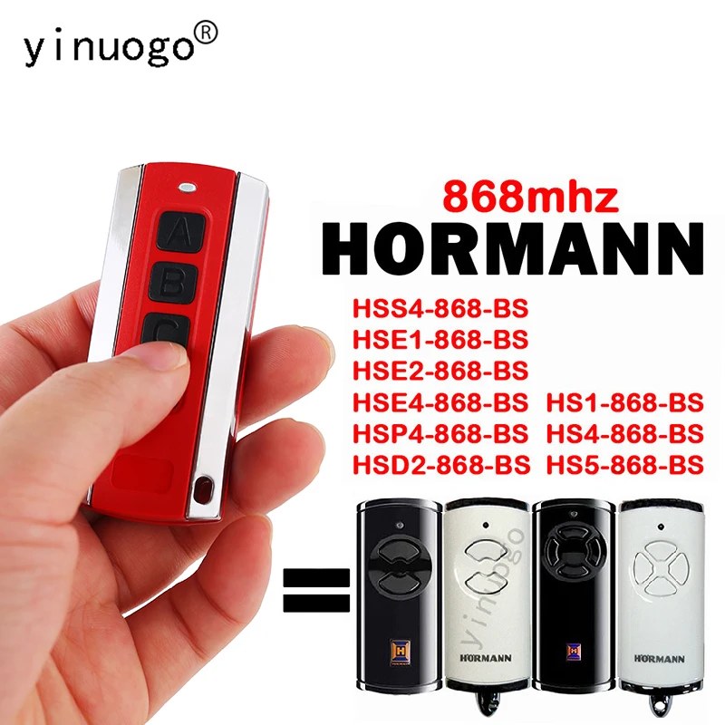 HORMANN Bisecure HSE4 new 2025 HSE2 HSE1 HSS4 HSP4 HSD2 HS1 HS4 HS5 868 BS Garage Door Opener / Gate Remote Control Duplicator New 868MHz