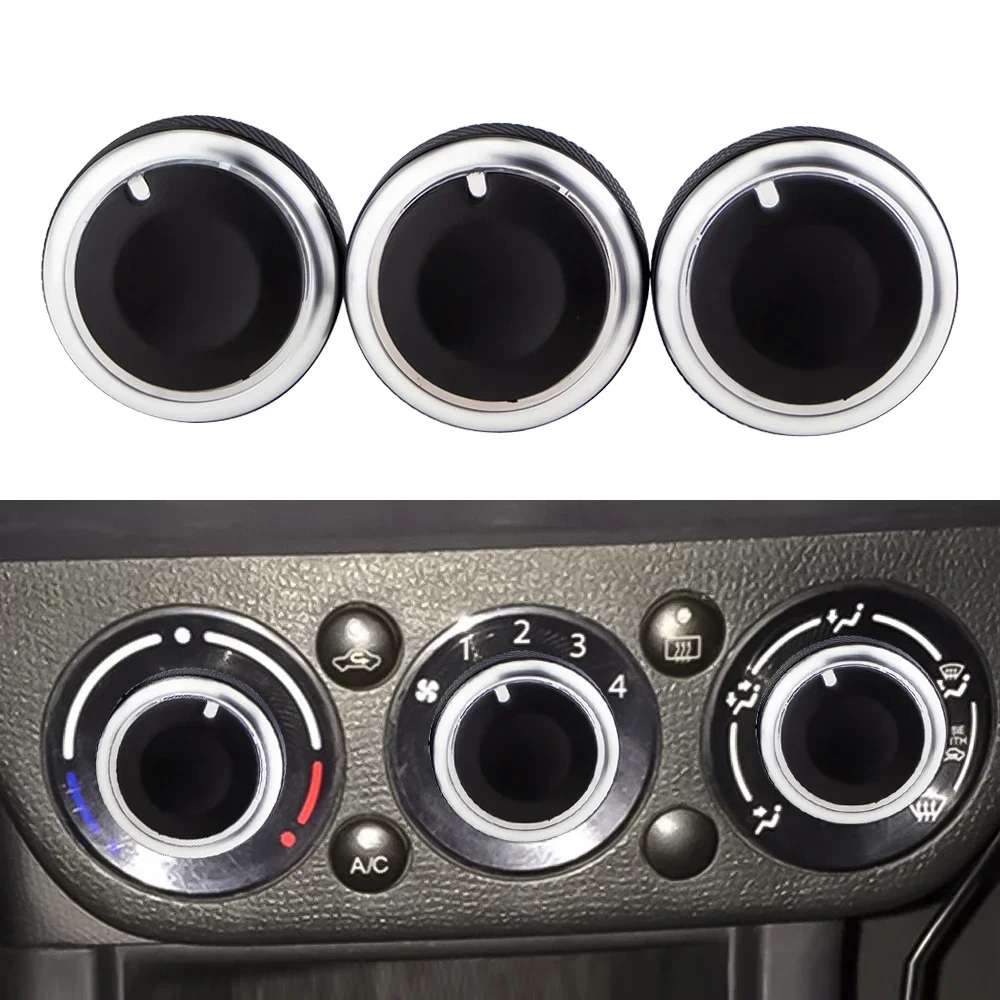 Knob 23mm Car AC Air Conditioning Heat Control Switch Knob Aluminum Alloy Accessory Suitable for Suzuki Swift SX4 2012 QT34 smile