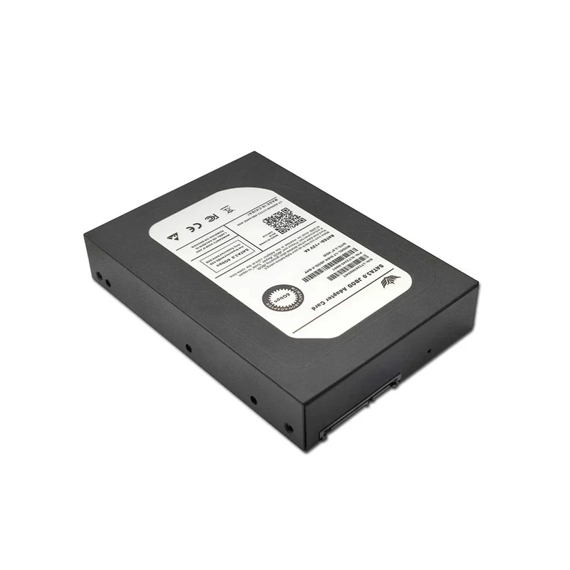 4/5 Metal B+M Port Case Key M.2 SATA SSD to 3.5" SATA3.0 6Gb JBOD Adapter Card With Enclosure Socket M2 NGFF to SATA Adapter Box smile B+M 3.5&qu