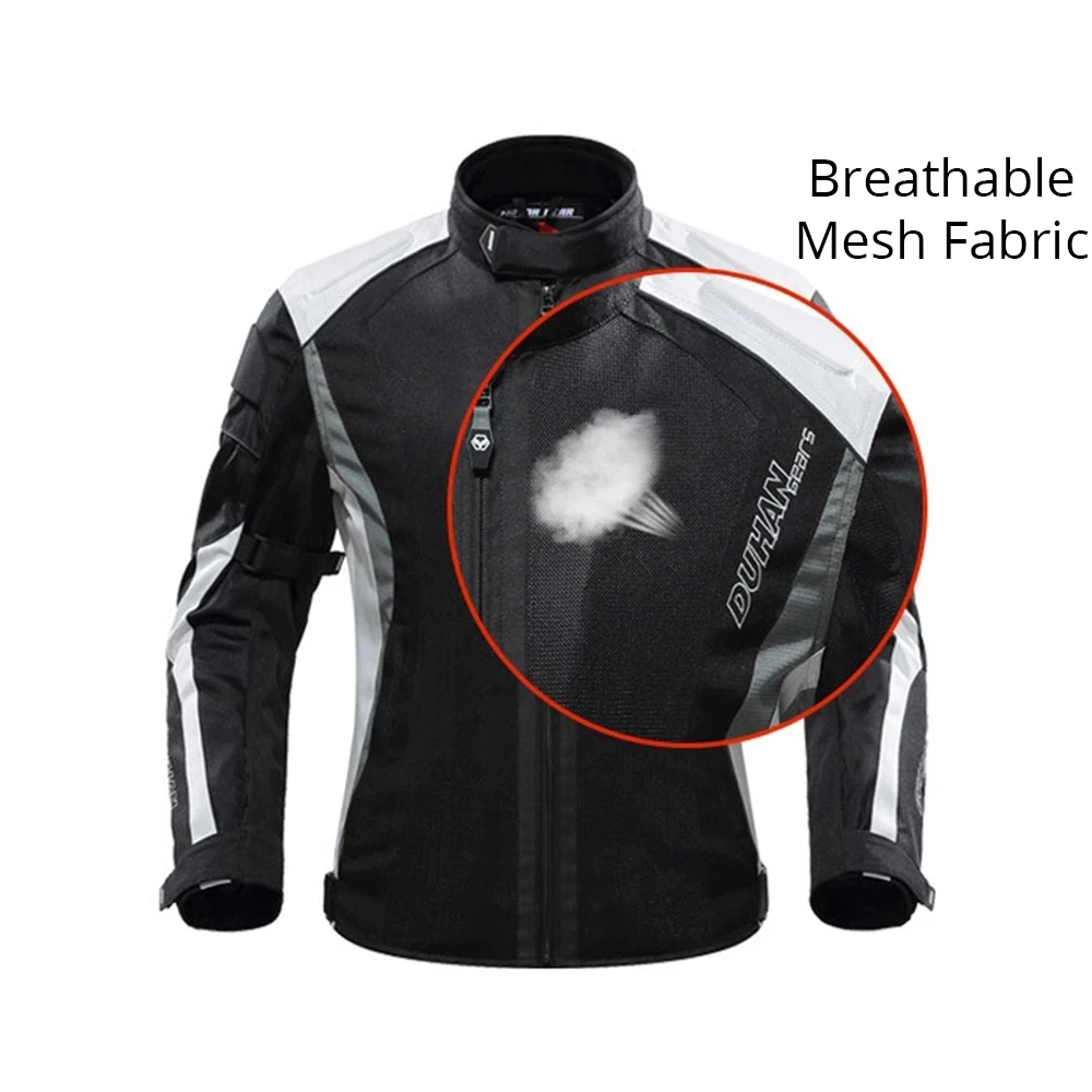 Motorcycle Jacket KEMIMOTO Men's Breathable Motocross Jacket Detachable Body Protector Moto Chaqueta Mesh Motoqueiro smile